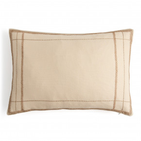 Handwoven Cadena Pillow Beige Cotton