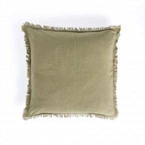 Handwoven Eyelash Pillow Sage 22"x22"