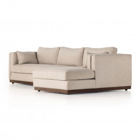 Lawrence 2pc Right Arm Facing Sectional Nova Taupe