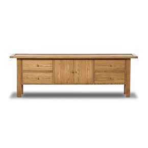 Millbrook Media Console Natural Light Oak