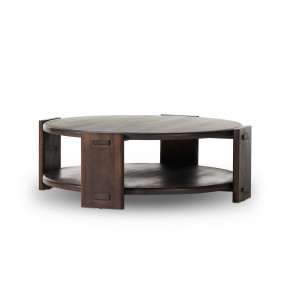 Two Tier Coffee Table Matte Brown Neem