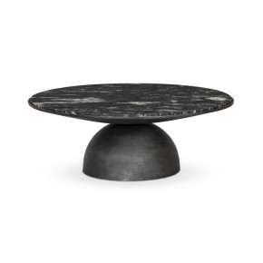 Corbett Large Coffee Table Polished Black Marble