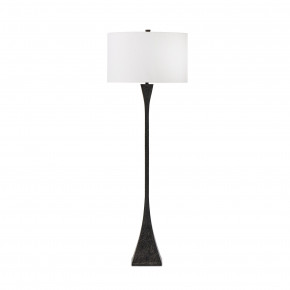 Tapered Forged Floor Lamp Forged Black