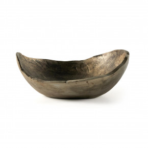 Jagen Outdoor Bowl Rustic Cast Aluminum