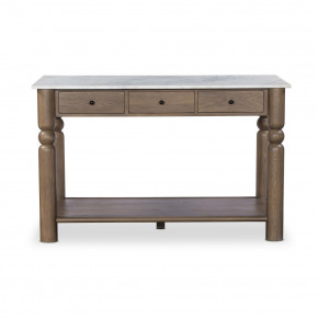 Dothan Kitchen Island White Marble