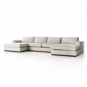Colt 3pc U Sectional Aldred Silver
