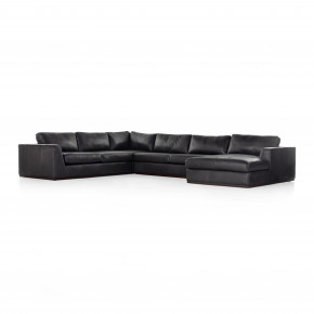 Colt 4pc Right Arm Facing Sectional Heirloom Black