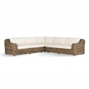 Messina Outdoor 3pc Sectional Natural