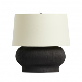 Kragen Table Lamp Textured Matte Black Porcelain Ceramic Textured Matte Black Porcelain