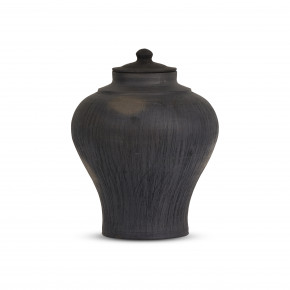 Clea Vase Aged Black Ceramic