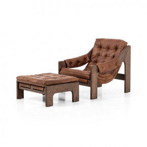 Halston Chair W/Ottoman Heirloom Sienna