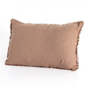 Tharp Outdoor Pillow Textured Taupe 16 in x 24 in