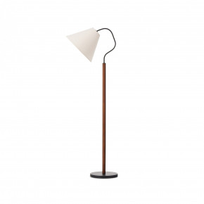 Garner Floor Lamp Brown Beech