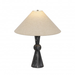 Bibianna Table Lamp Black Italian Marble