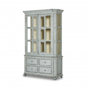 The "You Will Need A Lot Of Hinges" Cabinet Distressed Grey Blue Veneer
