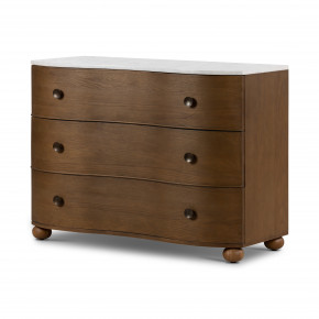 Tiago Marble Chest Toasted Oak