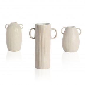 Cascada Vases, Set Of 3 Eggshell White