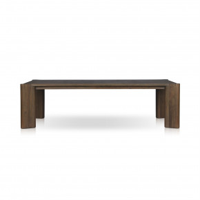 Soho Outdoor Dining Table 106" Stained Heritage Brown FSC