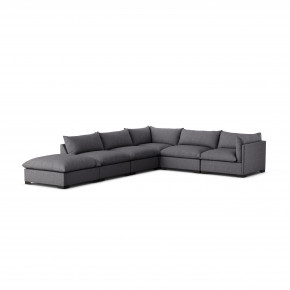 Westwood 5pc Right Arm Facing Sectional W Ottoman Bennett Charcoal