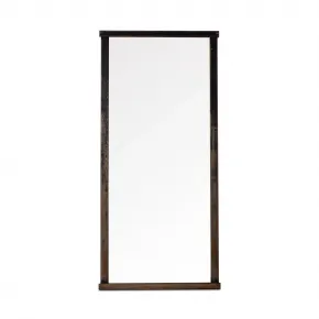 Hitchens Floor Mirror Worn Black