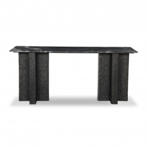 Terrell Large Console Table Black Marble