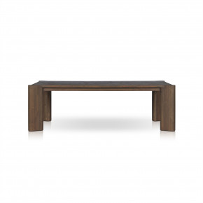 Soho Outdoor Dining Table 96" Stained Heritage Brown FSC