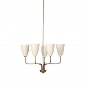 Jasmine Chandelier Aged Brass