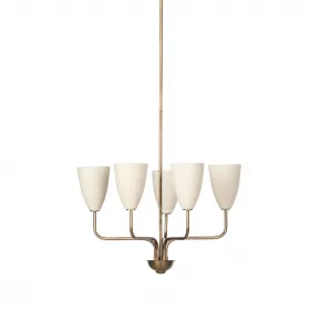 Jasmine Chandelier Aged Brass