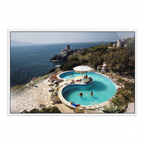 Pool At Villa Gli Arieti by Slim Aarons 36" x 24"