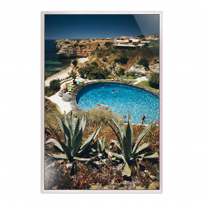 Algarve Hotel Pool by Slim Aarons White 48" x 72"