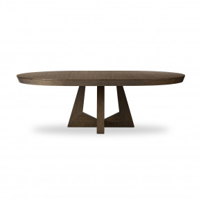 Zelda Round Extension Dining Table Fawn Oak Veneer