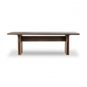 Railay Outdoor Dining Table 96" Stained Toasted Brown FSC