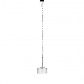 Malone Pendant Clear Reeded Glass