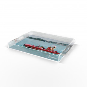 Sea Drive Tray by Slim Aarons 1/4" Clear Cast Acrylic