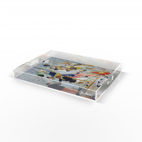 Party In Bermuda Tray by Slim Aarons 1/4" Clear Cast Acrylic