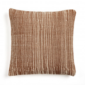 Handwoven Stripe Wool Pillow Natural 20" x 20"