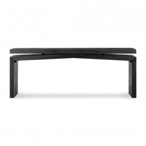 Matthes Large Console Table Aged Black Pine