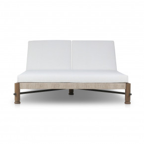 Finnegan Outdoor Double Chaise Alessi Linen