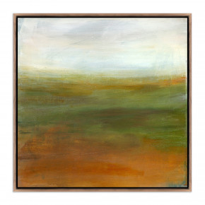 A Quiet Morning by Melanie Biehle 54" x 54" Rustic Walnut Floater
