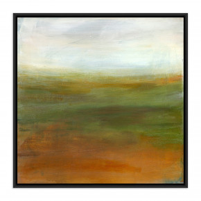 A Quiet Morning by Melanie Biehle 40" x 40" Black Maple Floater