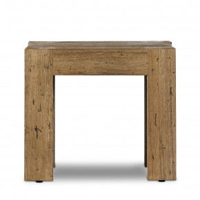 Abaso End Table Rustic Wormwood Oak