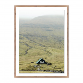 Faroese A Frame by Coy Aune 18" x 24" Rustic Walnut