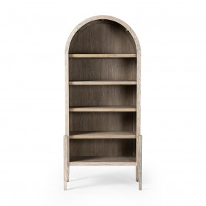 Tolle Bookcase Rustic White Solid