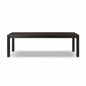 Noeline Double Extension Dining Table Smoked Black Oak Veneer Smoked Black Oak