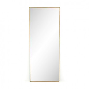 Bellvue Rectangular Floor Mirror Polished Brass
