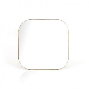 Bellvue Square Mirror Polished Brass
