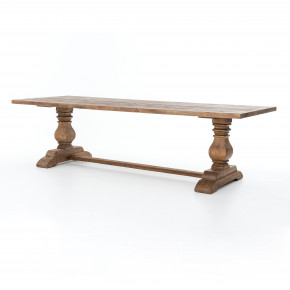 Durham Dining Table 110" Bleached Oak