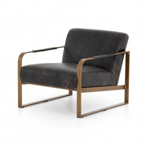 Jules Leather Chair Rialto Ebony