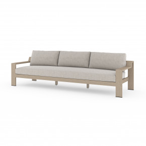 Monterey Outdoor Sofa 106" Brown/Stone Grey