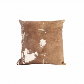 Harland Modern Hide Pillow Cover Warm Brown 20" x 20"